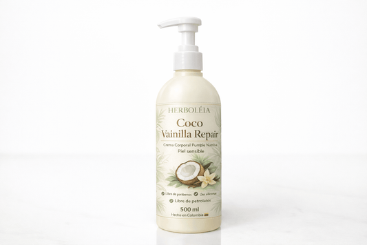 Crema Corporal Hidratante 500ml | Loción Corporal Natural para Piel Seca - Mi tienda herboléia