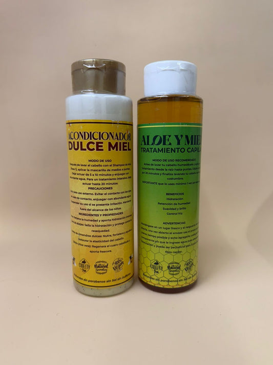 Shampoo Aloe y Miel — Hidratación y Nutrición Natural | Herboléia - Herboléia