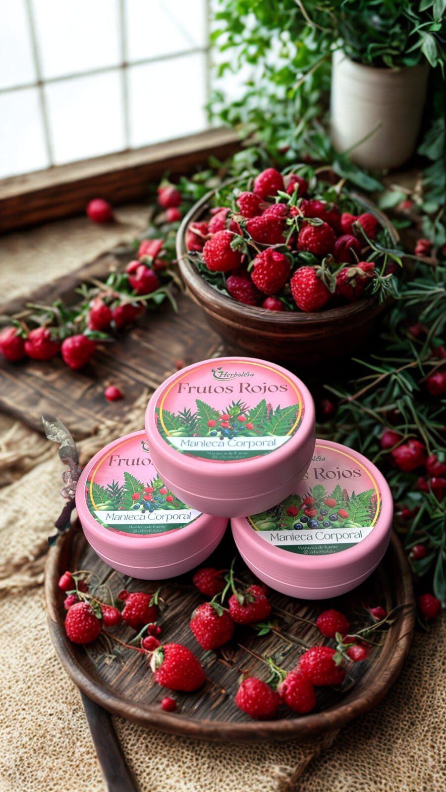 MANTEQUILLA CORPORAL FRUTOS ROJOS hidratante piel seca psoriasis