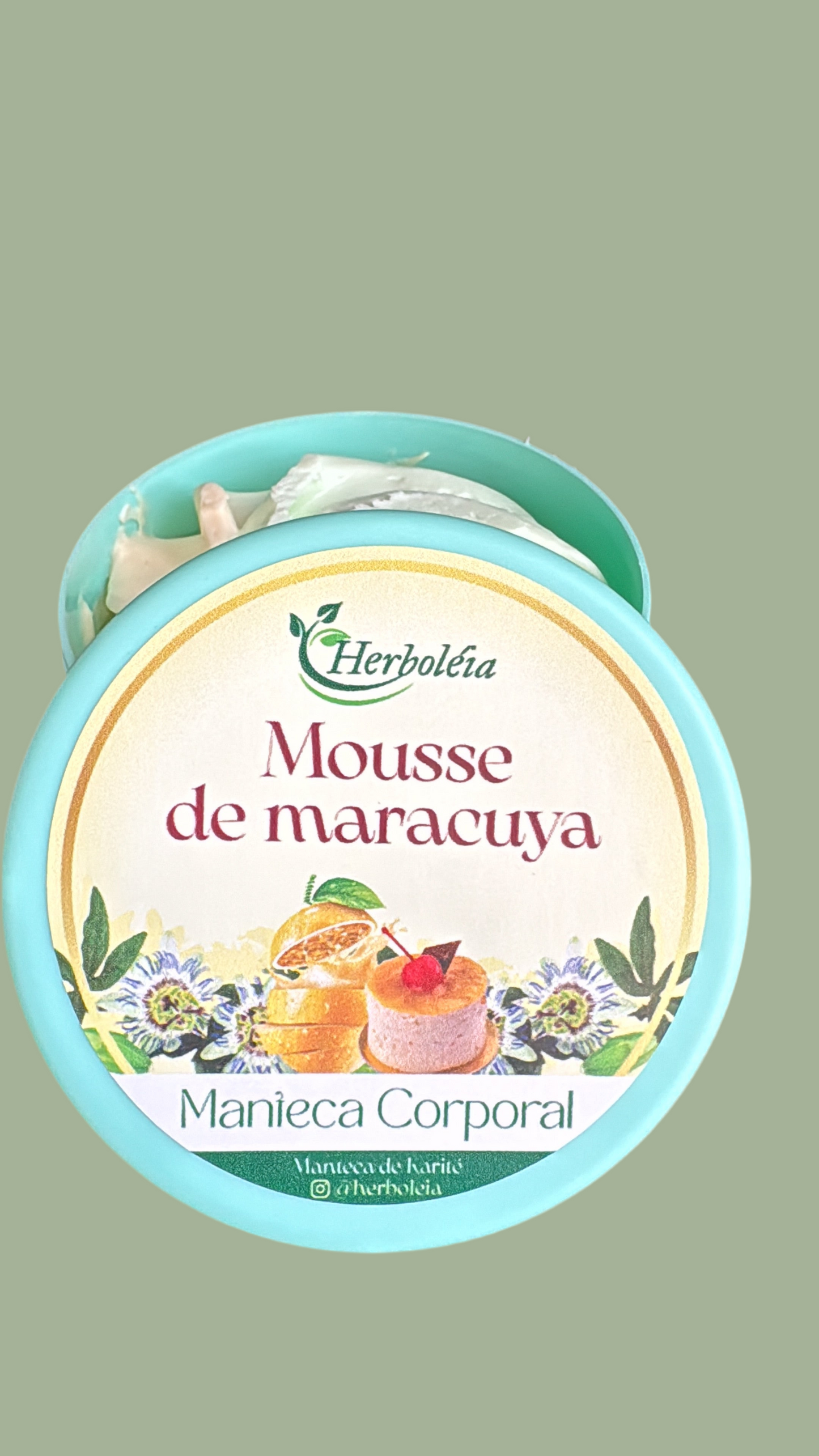 Crema Corporal de Maracuyá Mousse | Mantequilla Corporal Tropical Hidratante