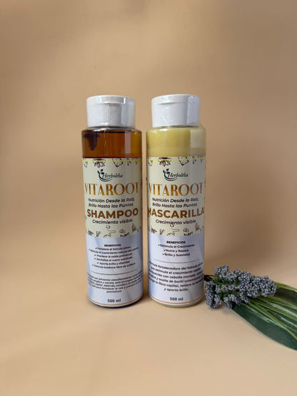 Kit champú cebolla morada con acondicionador anticaída - Herboléia