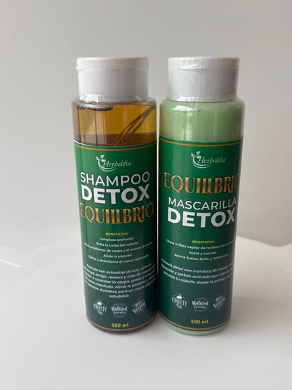 Champú Détox Equilibrio Limpia Elimina Impurezas y grasa del cabello