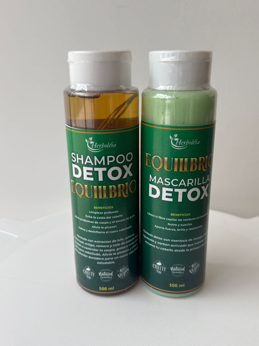 Champú Détox Equilibrio Limpia Elimina Impurezas y grasa del cabello