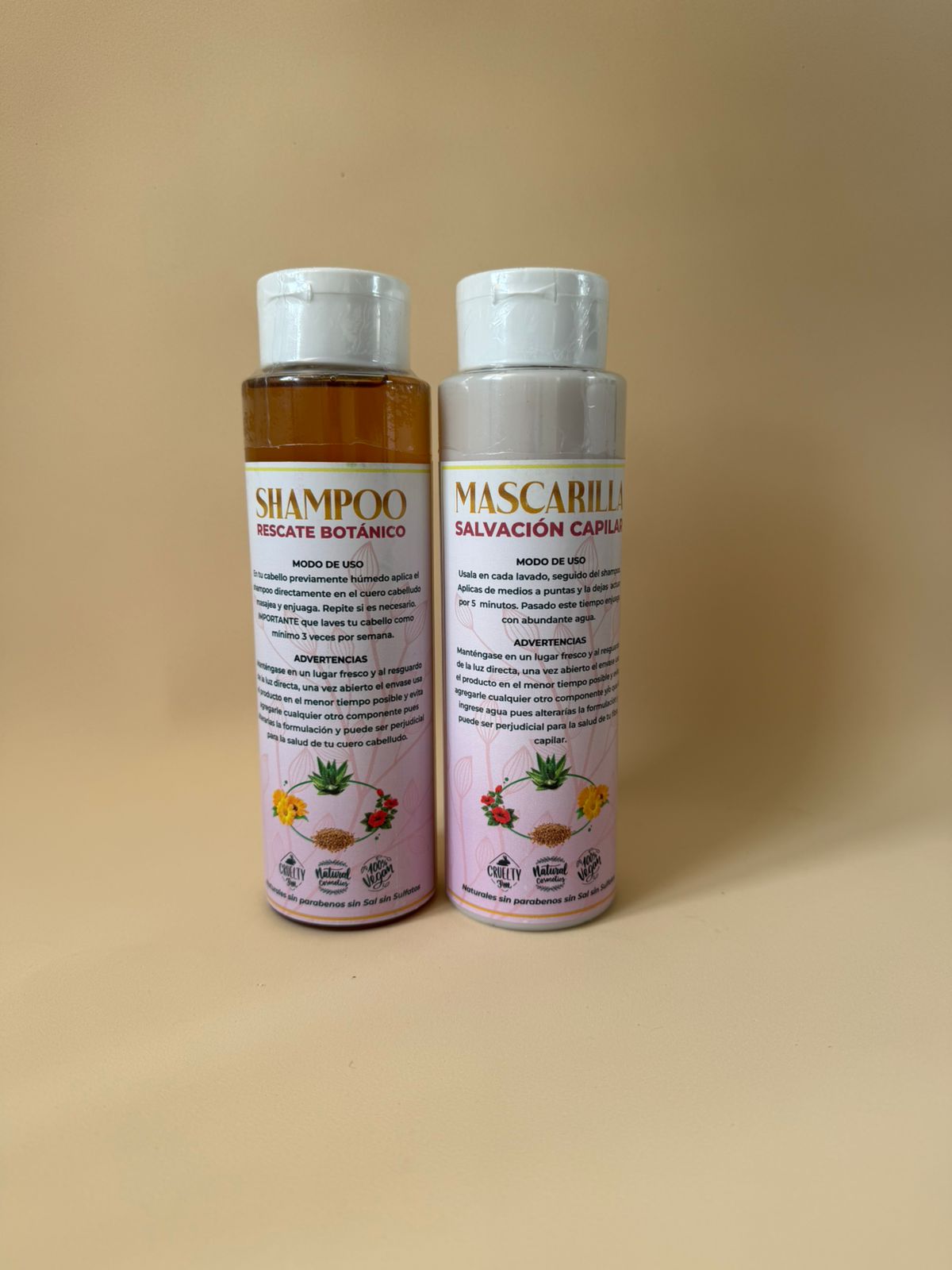 Kit champú rescate botánico cabello dañado Colombia - Herboléia