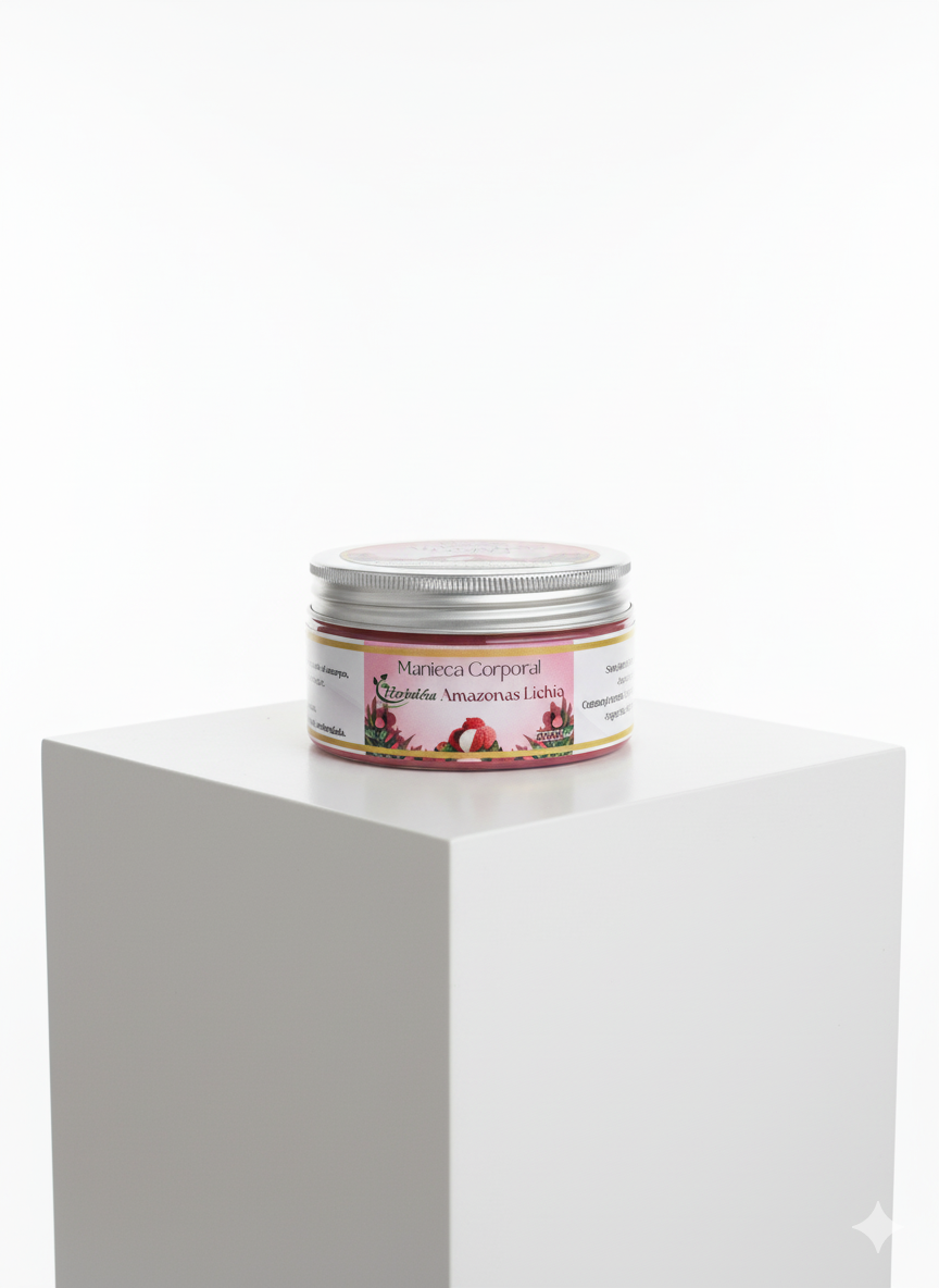 Crema Corporal de Lichia Antioxidante | Mantequilla Corporal Amazónica Natural
