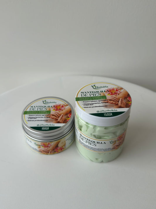 Mantequilla Reparadora de Pies anti hongos Natural