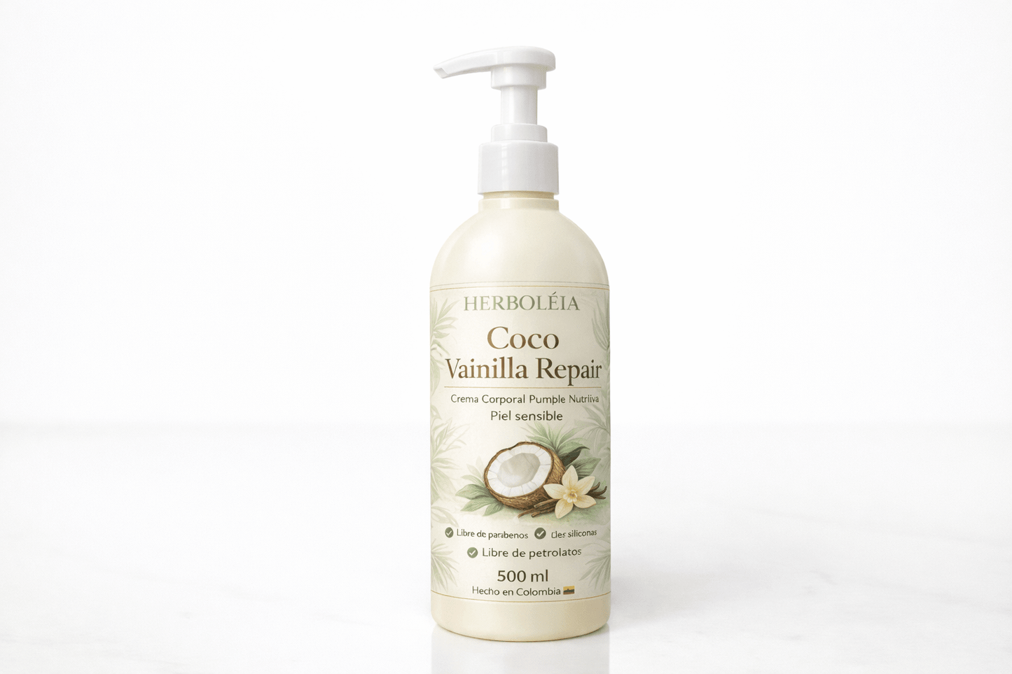 Crema Corporal Hidratante 500ml | Loción Corporal Natural para Piel Seca - Mi tienda herboléia