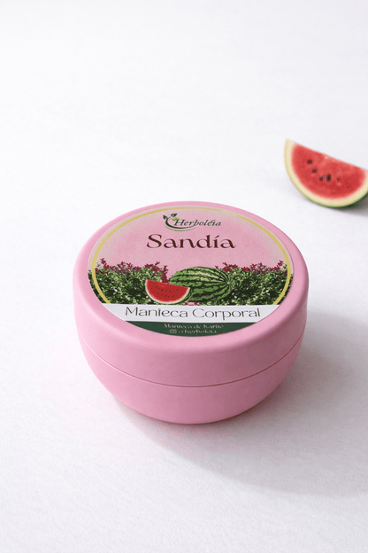 Mantequilla corporal sandía refrescante aroma frutal - Herboléia Colombia