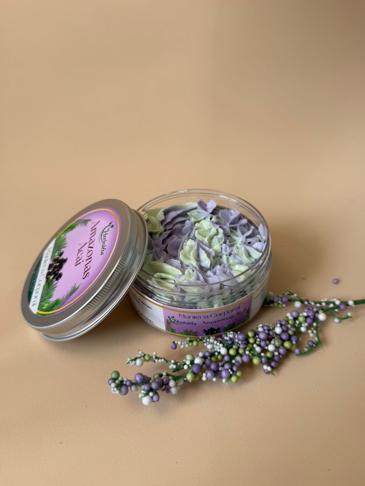 Mantequilla corporal açaí amazónico antioxidante Colombia - Herboléia