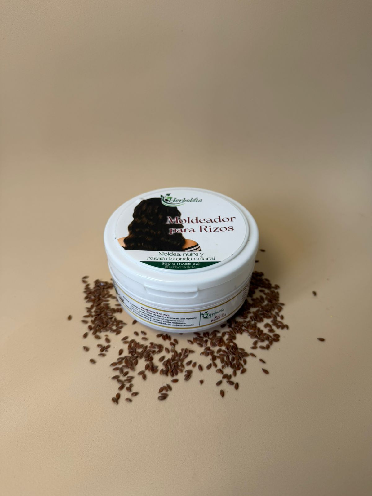 Mascarilla linaza definidora rizos peinados perfectos - Herboléia Colombia