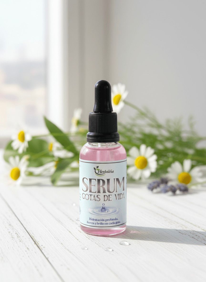 Serum antifrizz natural ingredientes botánicos Colombia - Herboléia