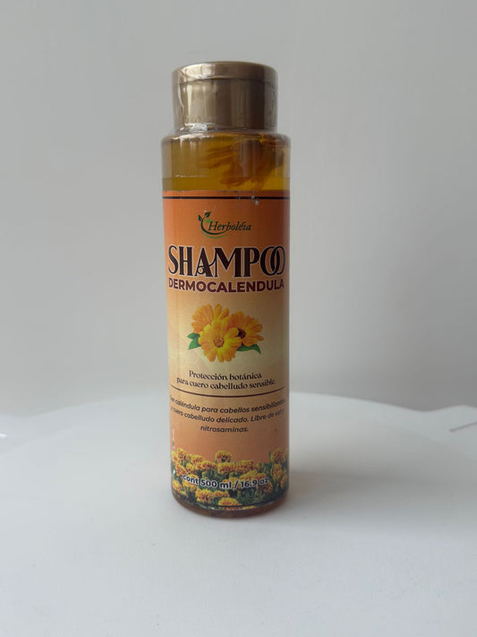 Shampoo para cuero cabelludo sensible y dermatitis seborreica con caléndula natural"