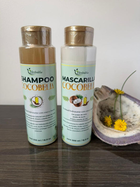 Champú cocobella ritual hidratante coco burití Colombia - Herboléia