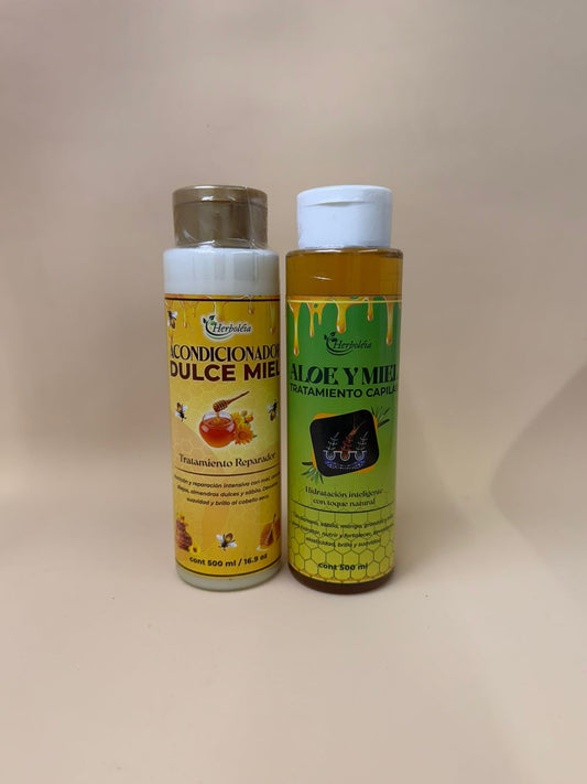 Shampoo Aloe y Miel — Hidratación y Nutrición Natural | Herboléia - Herboléia
