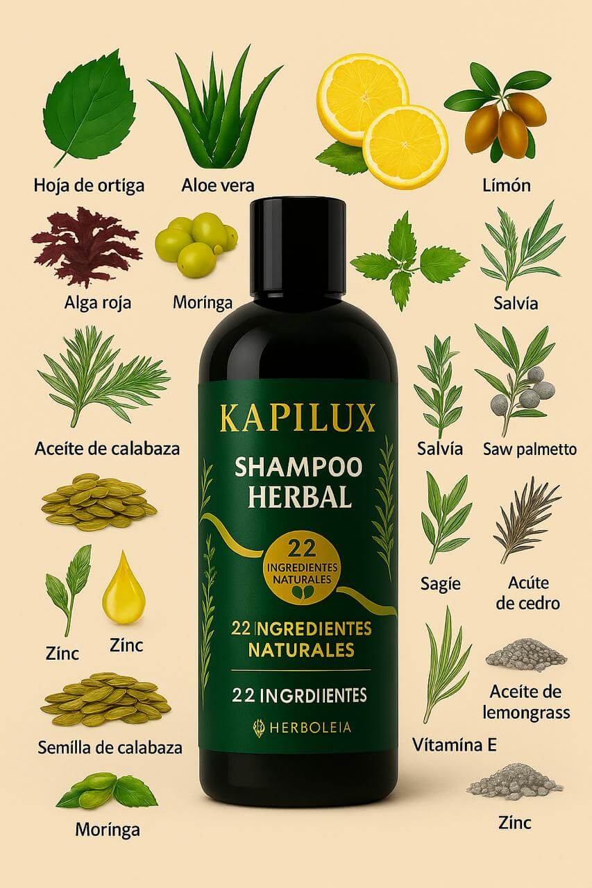 Champú anticaida fortalecimiento crecimiento hidratación ingredientes