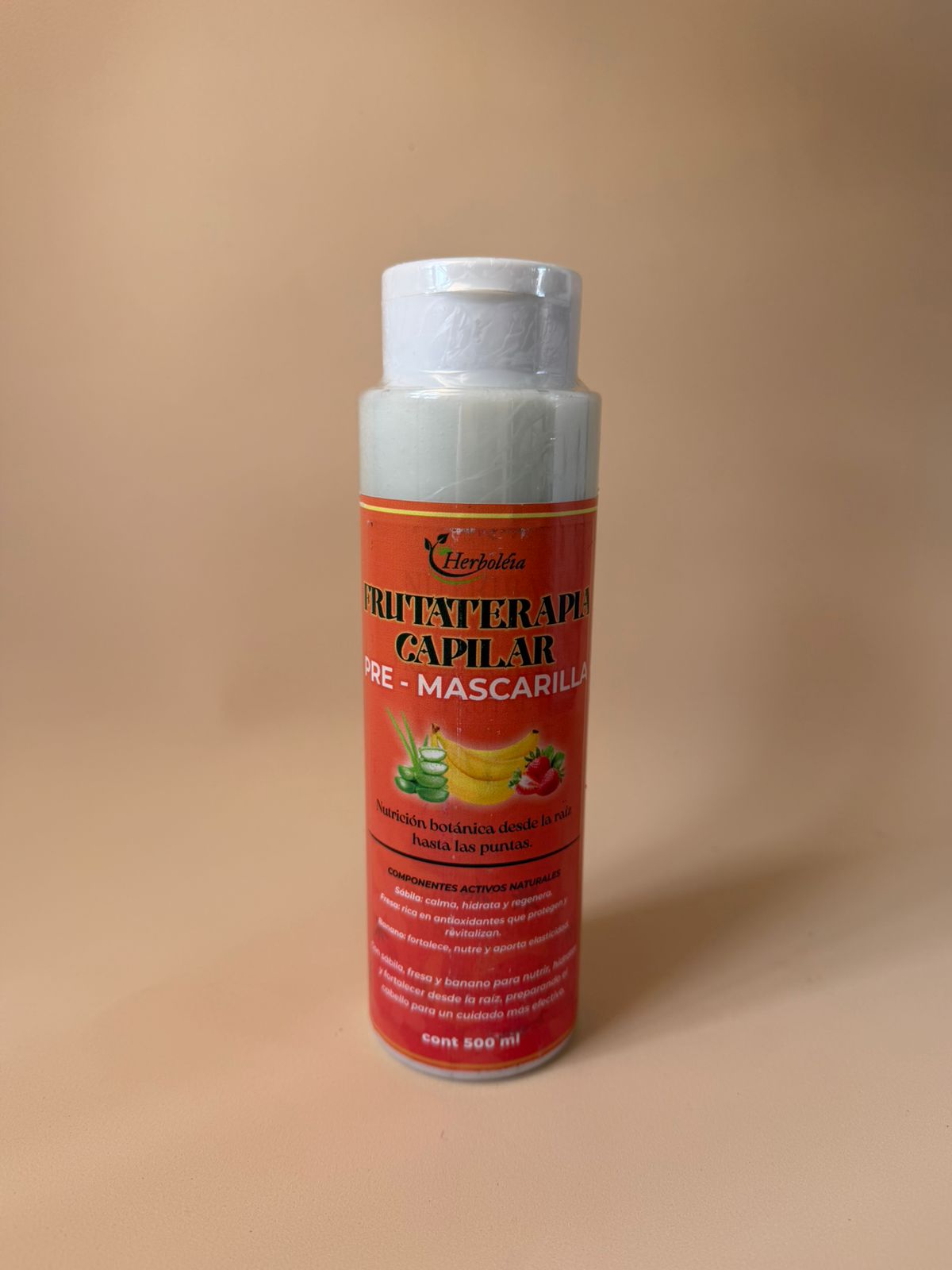 Frutaterapia capilar pre-mascarilla botánica sábila fresa - Herboléia Colombia