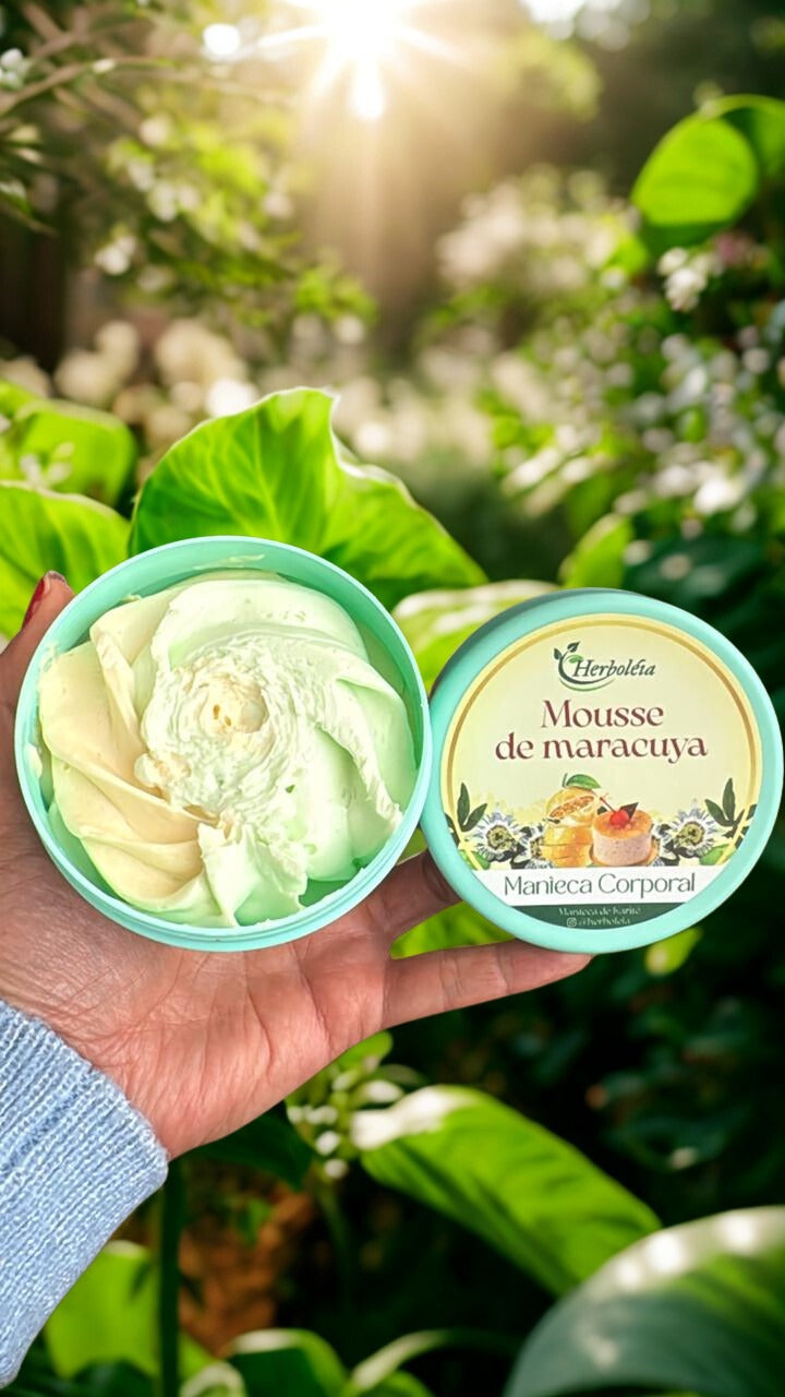 Crema Corporal de Maracuyá Mousse | Mantequilla Corporal Tropical Hidratante