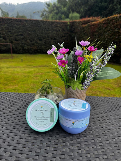 Crema Corporal de Maracuyá Mousse | Mantequilla Corporal Tropical Hidratante