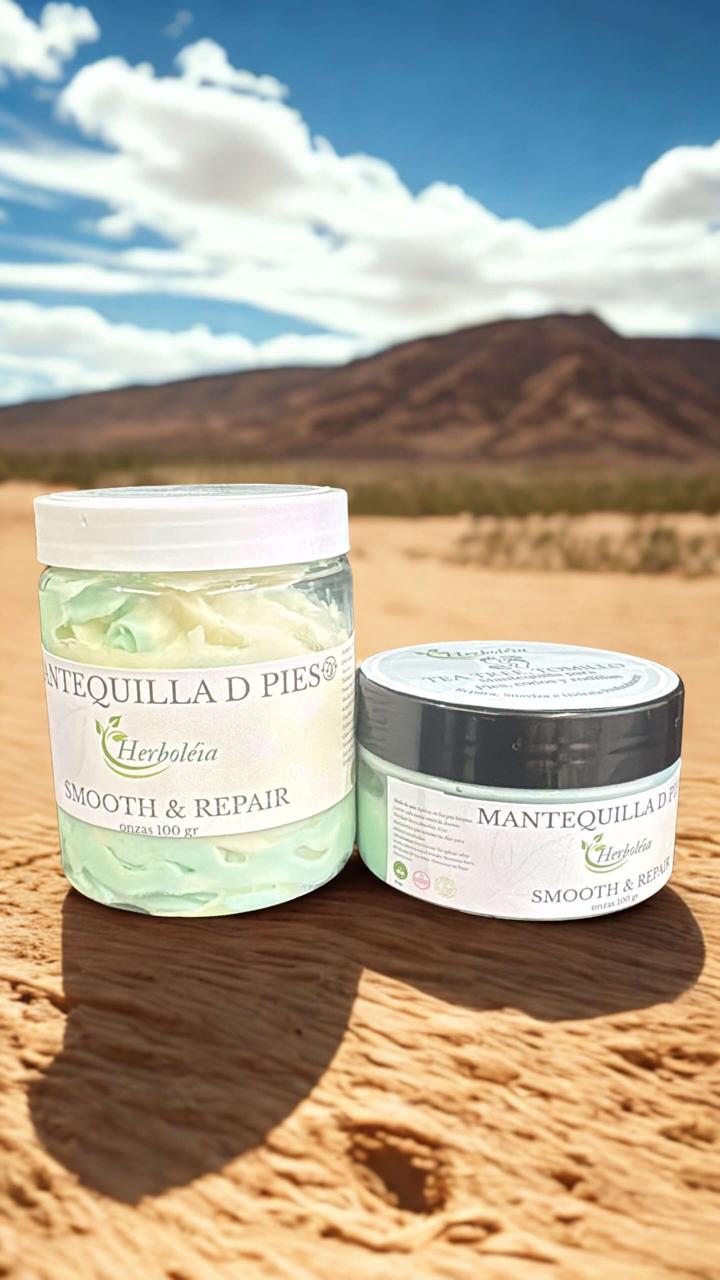 Crema para Pies Secos y Agrietados | Mantequilla Reparadora de Pies anti hongos Natural